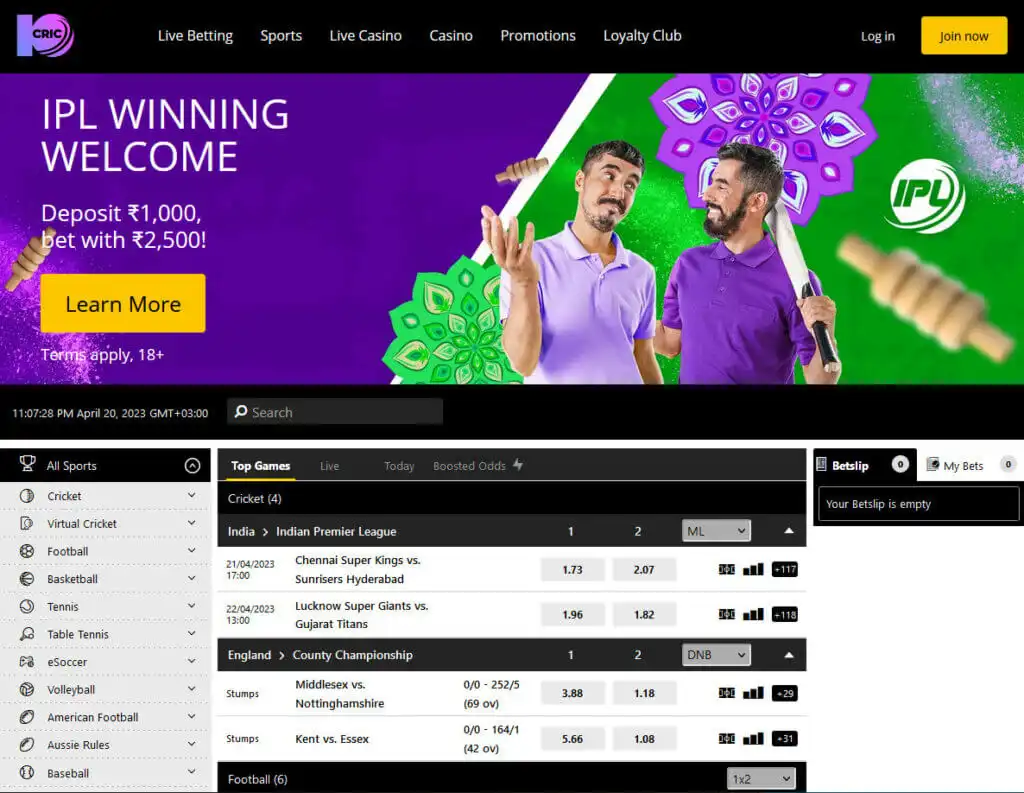 10CRIC SportsBook
