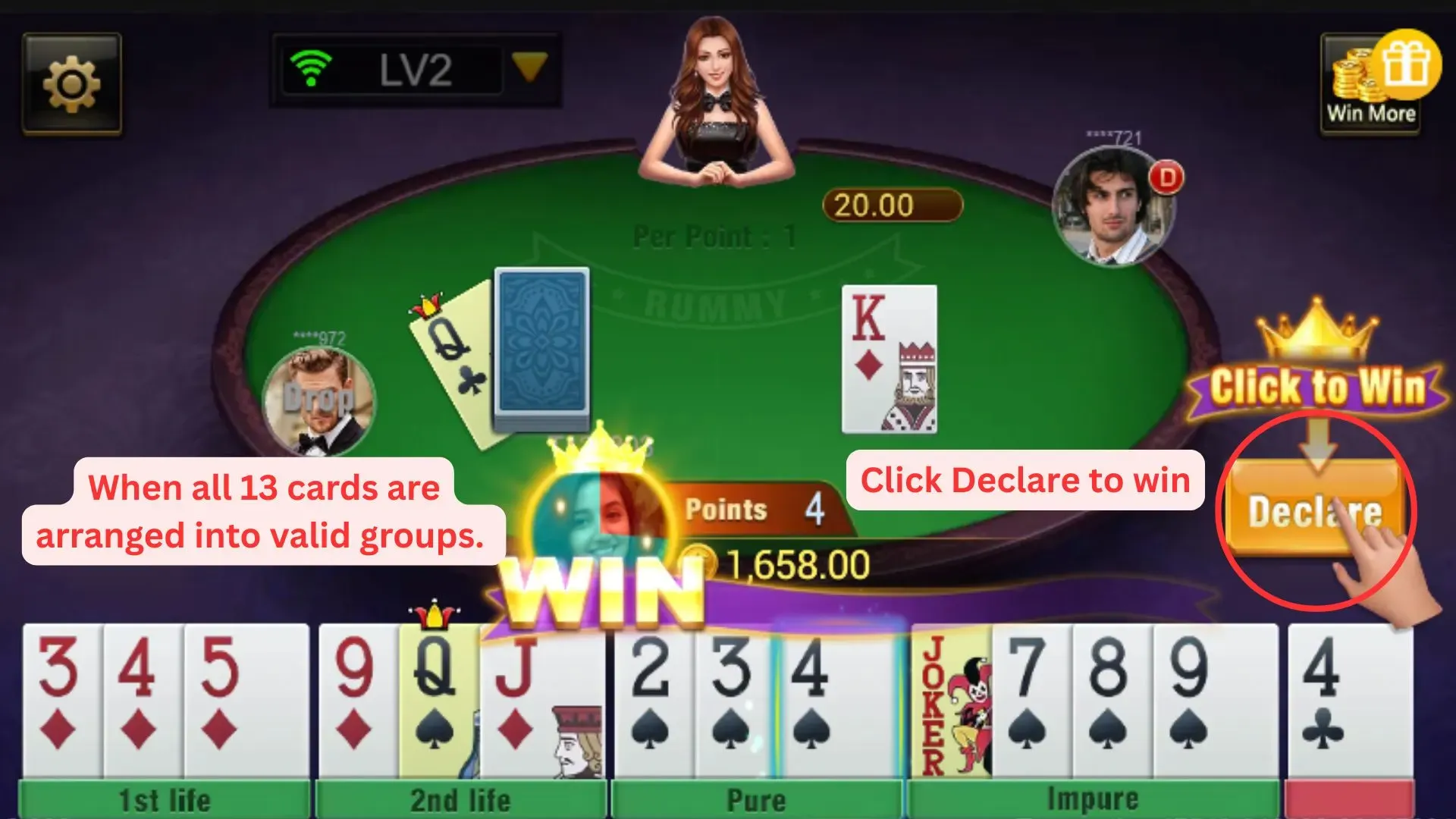 Rummy Declaration 