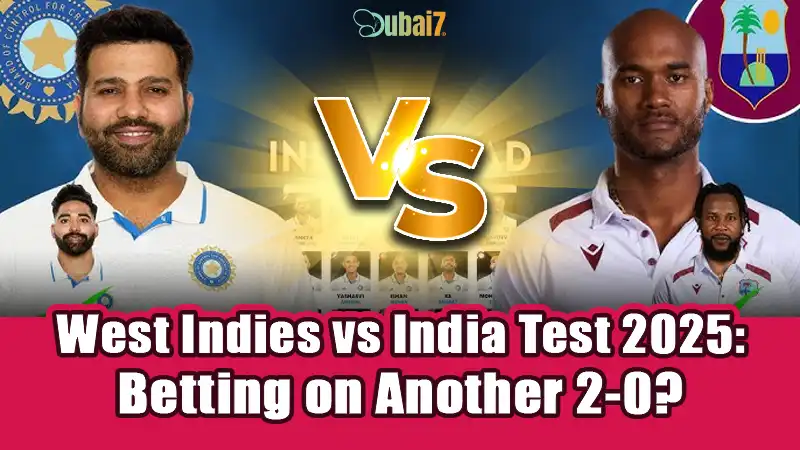 West Indies vs India Test 2025: Betting on Another 2-0?