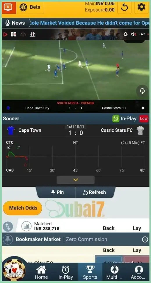 Live Betting in Football