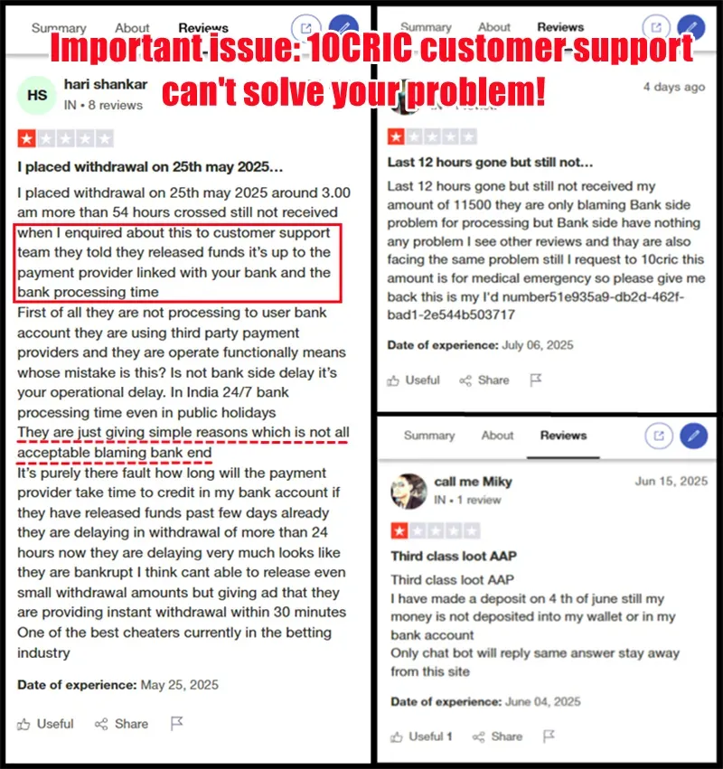 10CRIC customer support agent