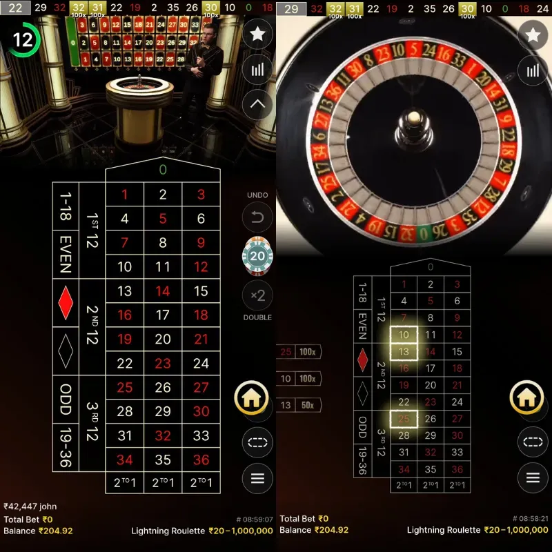 Lightning Roulette Online