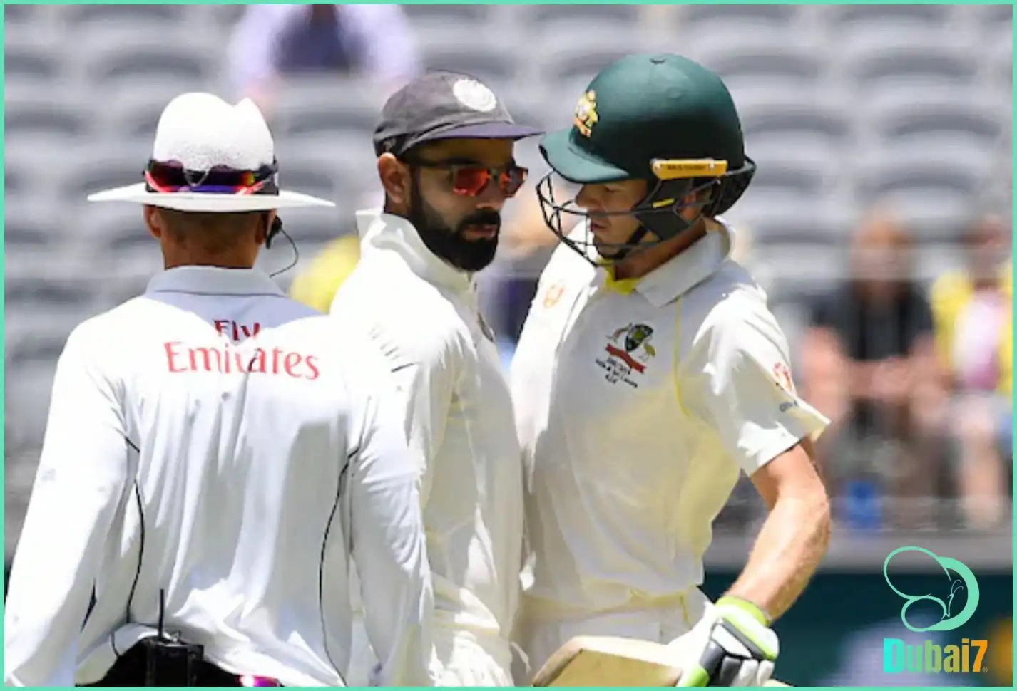 Virat Kohli confronts Tim Paine during a heated moment in the 2018 Perth Test. A classic Kohli moment that showed his fearless attitude against Australia.