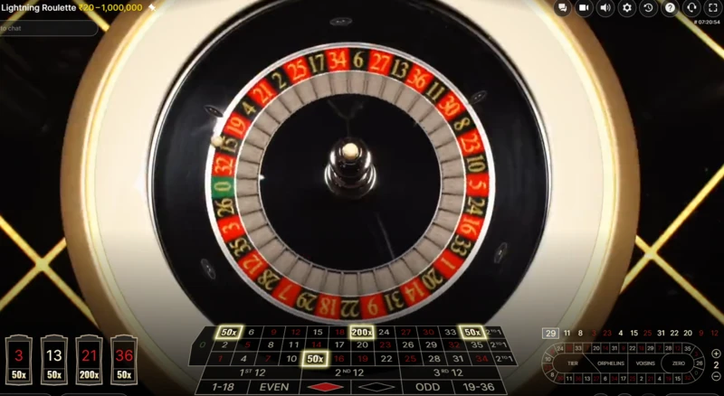 Four Lucky Numbers on this spin: 3 (50x), 13 (200x), 21 (50x), and 33 (50x).