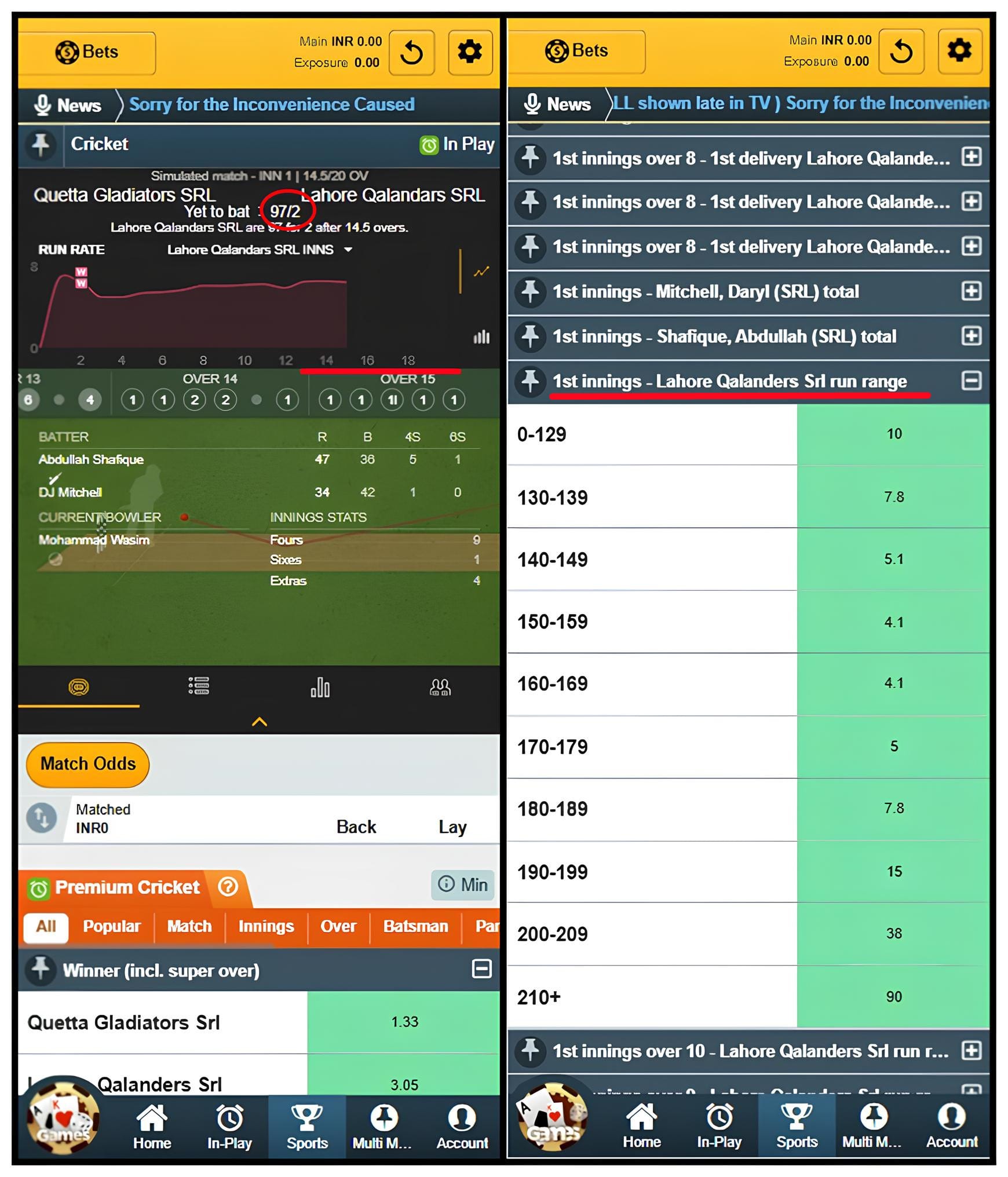 SRL Betting Tips – Check the Current Over and Score