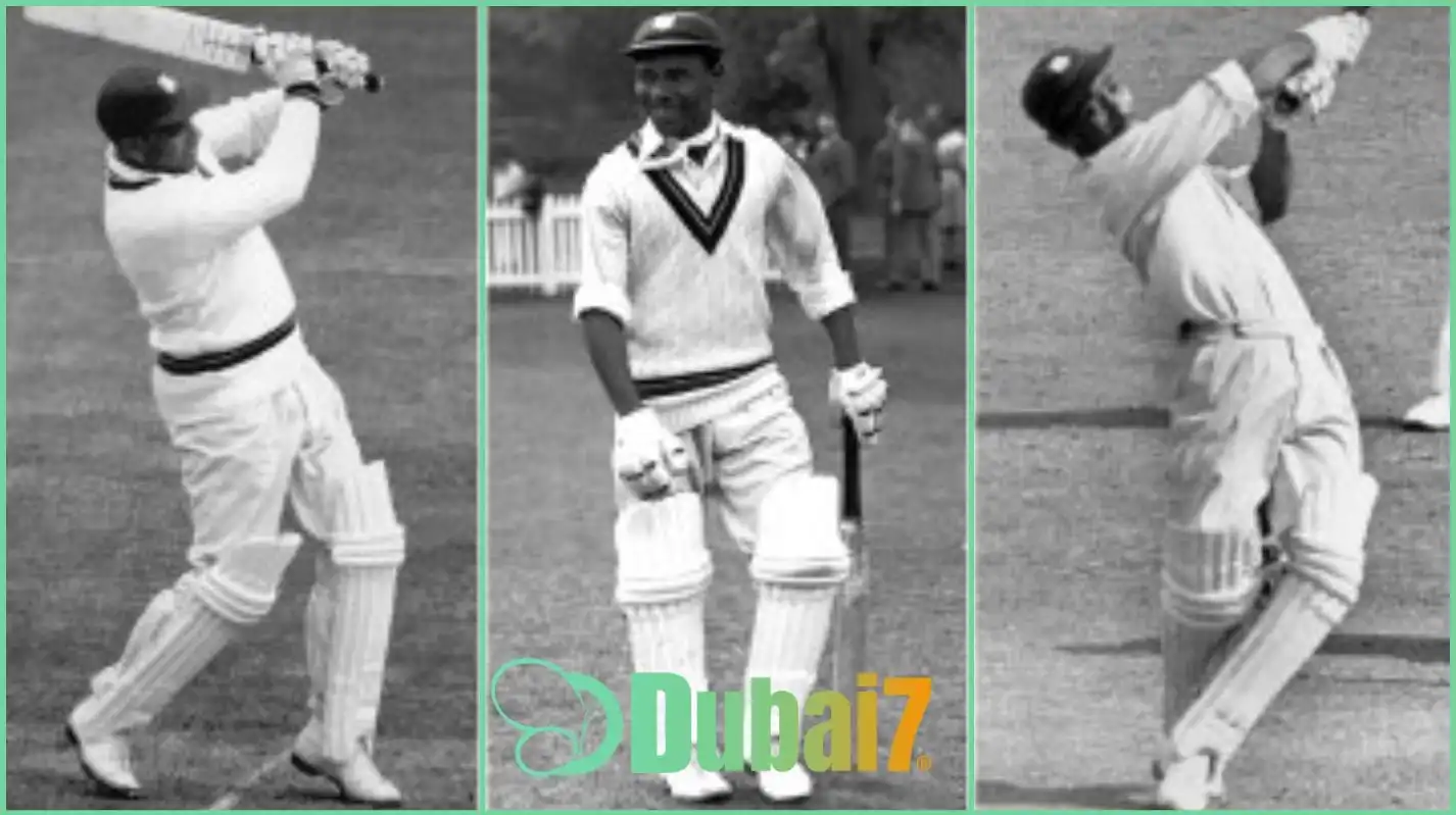 Everton Weekes, Clyde Walcott and Frank Worrell