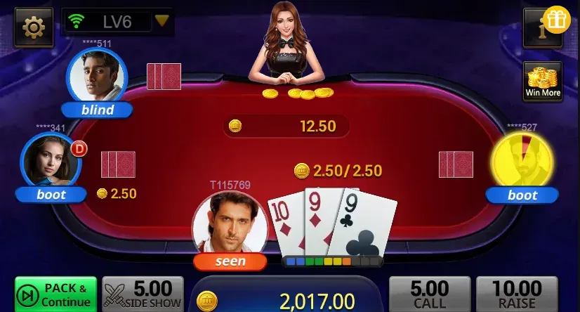 Teen Patti Gameplay