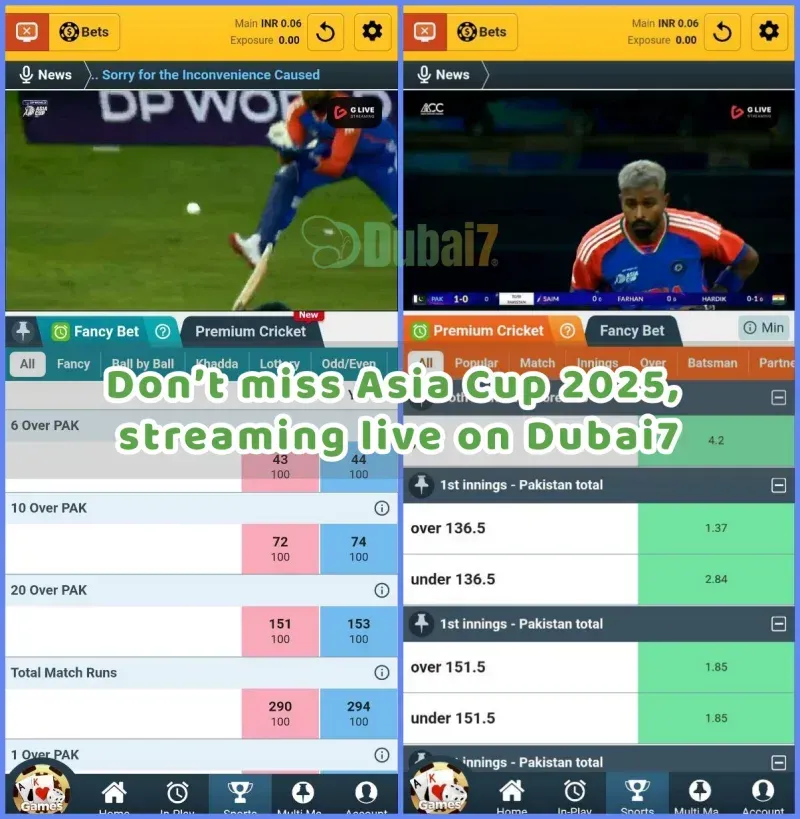 All Asia Cup 2025 Matches Live on Dubai7