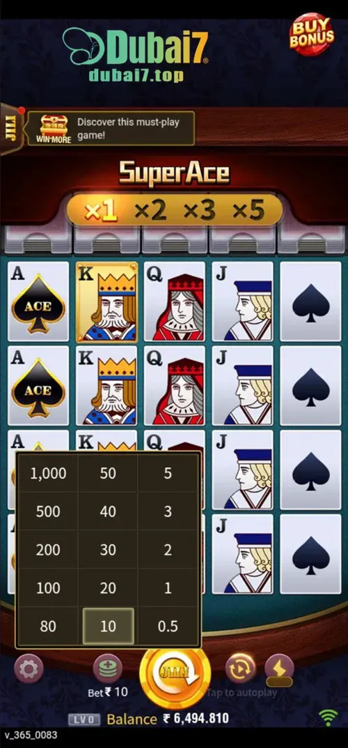 Super Ace Tip 1 - Start with Small Bets