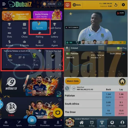 Watch Vijay Hazare Trophy on Dubai7 App and bet on your favorite player