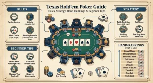Texas Hold’em Poker Guide Rules, Strategy, Hand Rankings & Beginner Tips