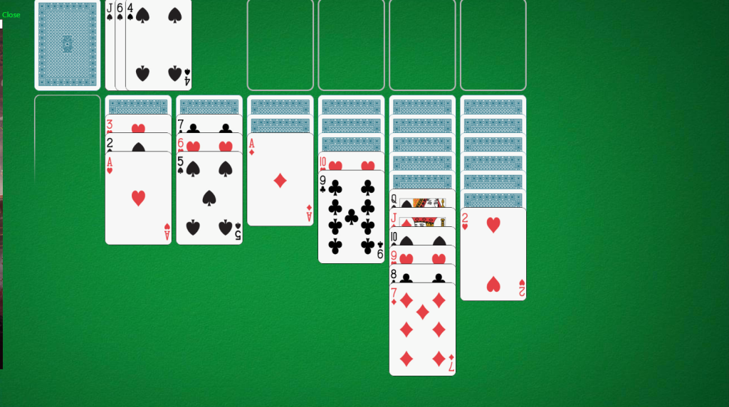 Solitaire Gameplay 1