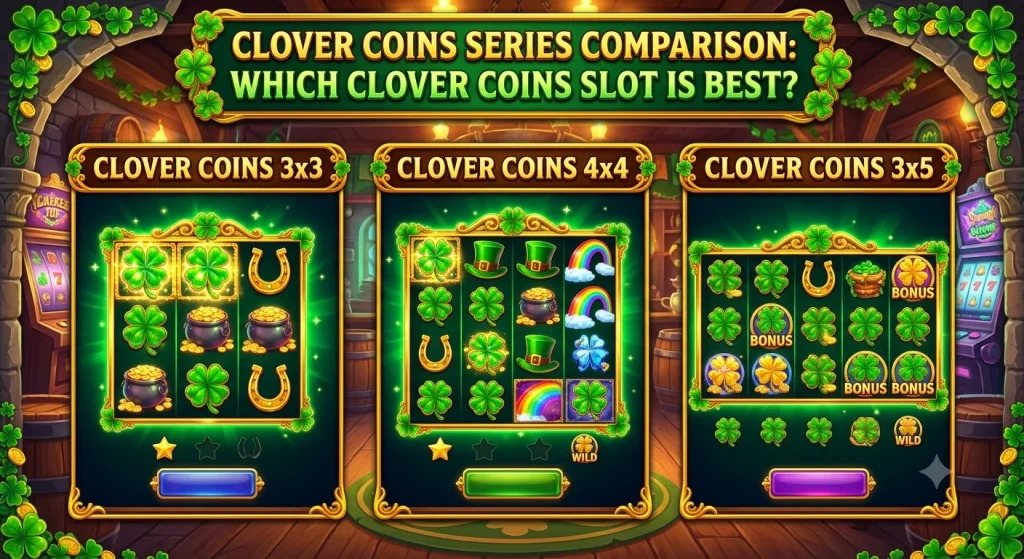 Clover Coins Series Comparison Which Clover Coins Slot Is Best