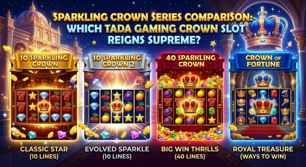 Sparkling Crown Series Comparison Which TaDa Gaming Crown Slot Reigns Supreme