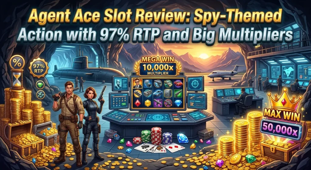 Agent Ace Slot Review Spy-Themed Action with 97% RTP and Big Multipliers