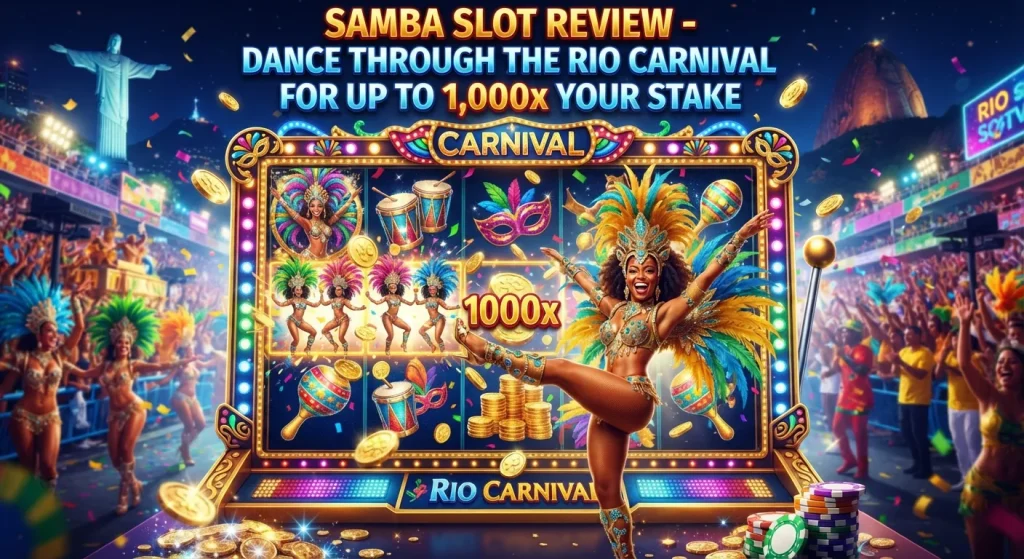 Samba Slot Review - Dance Through the Rio Carnival for Up to 1,000x Your Stake