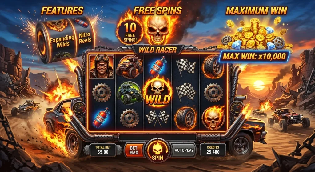 Wild Racer Slot Review Features, Free Spins and Maximum Win